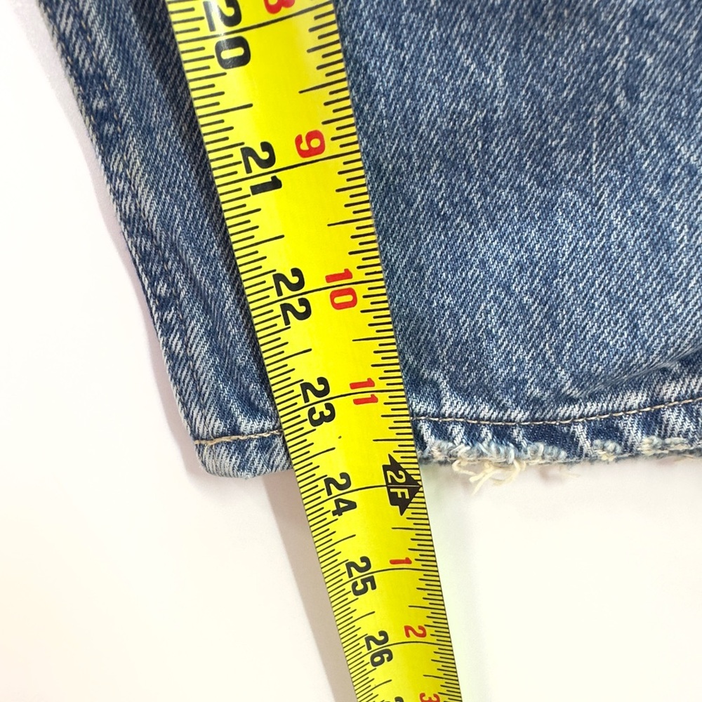 Gap High Rise Barrel Jeans Womens Size 28/6 Petite Light Indigo Wash - Picture 9 of 11